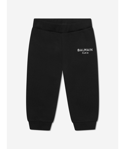 Balmain Baby Logo Joggers in Black Vous souhaitez 