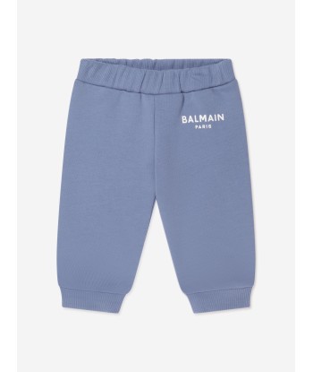 Balmain Baby Logo Joggers in Blue Les magasins à Paris