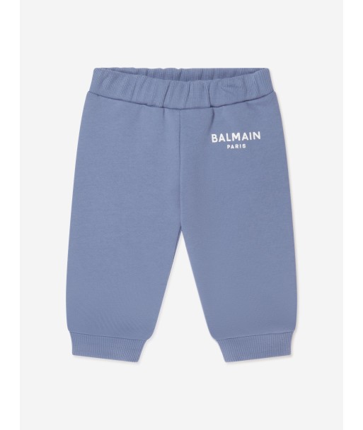 Balmain Baby Logo Joggers in Blue Les magasins à Paris