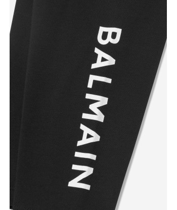 Balmain Baby Girls Logo Print Leggings in Black de l' environnement