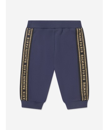 Balmain Baby Logo Joggers in Navy Vous souhaitez 