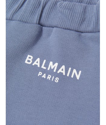 Balmain Baby Logo Joggers in Blue Les magasins à Paris