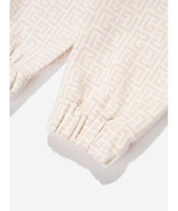 Balmain Baby Printed Fleece Joggers in Ivory 50-70% off 