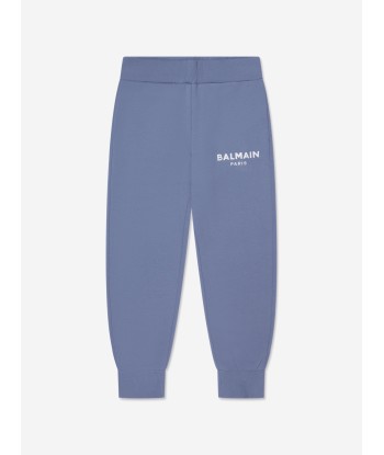 Balmain Boys Logo Joggers in Blue Livraison rapide