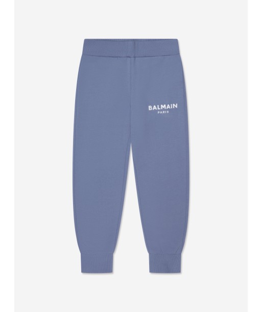 Balmain Boys Logo Joggers in Blue Livraison rapide