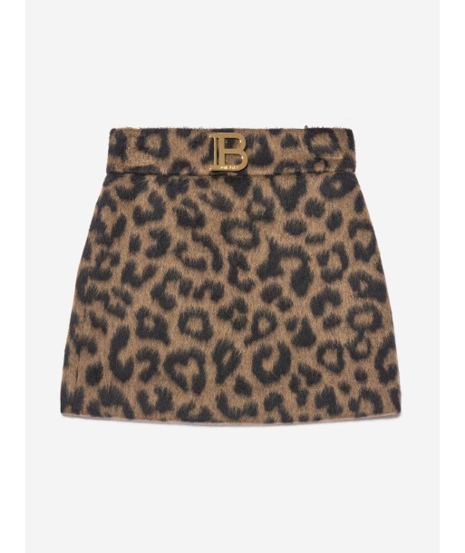 Balmain Girls Leopard Skirt in Brown En savoir plus