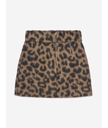 Balmain Girls Leopard Skirt in Brown En savoir plus