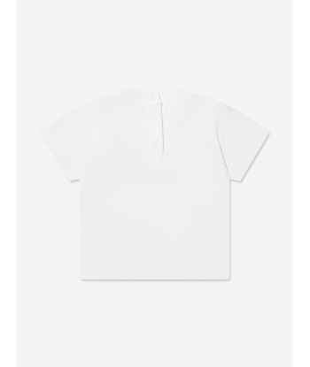 Balmain Baby Logo T-Shirt in White Le MVP de beaucoup