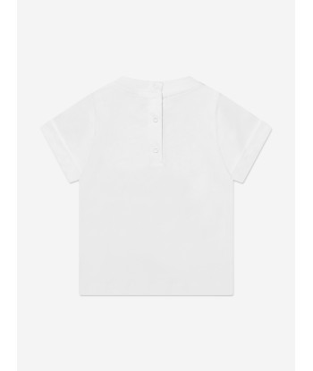 Balmain Baby Logo T-Shirt in White sur le site 