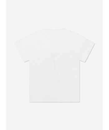 Balmain Baby Logo T-Shirt in White en stock