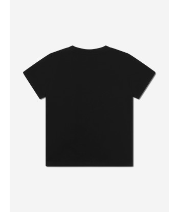 Balmain Girls Logo T-Shirt in Black Paris Déstockage Promo