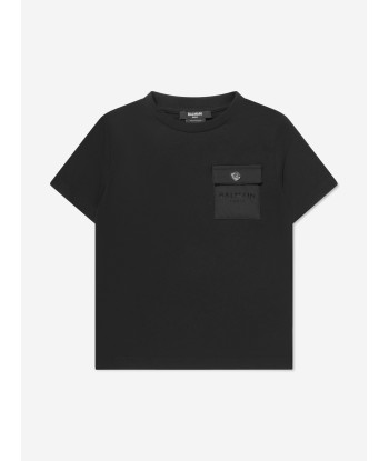 Balmain Boys Logo T-Shirt in Black prix pour 