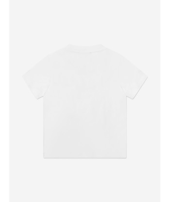 Balmain Boys Logo T-Shirt in White commande en ligne