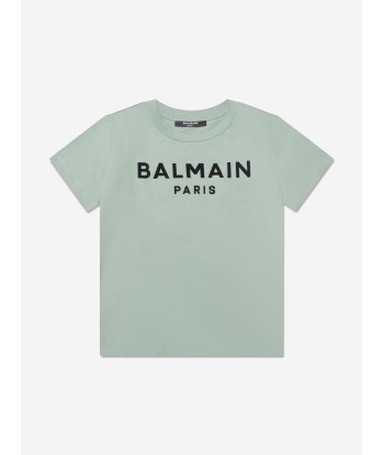 Balmain Boys Logo T-Shirt in Green suggérées chez