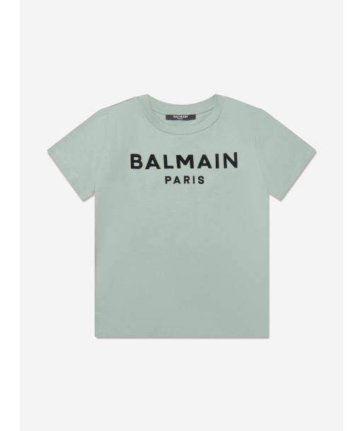 Balmain Boys Logo T-Shirt in Green suggérées chez