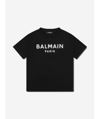 Balmain Boys Logo T-Shirt in Black les ligaments