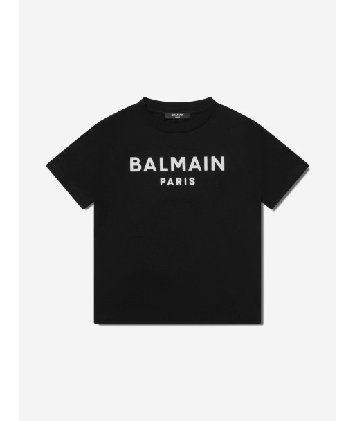 Balmain Boys Logo T-Shirt in Black les ligaments