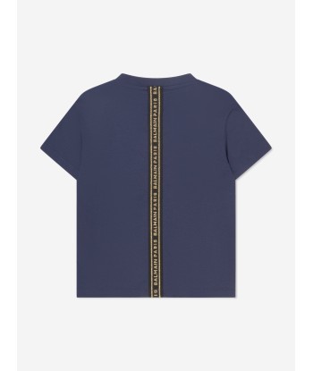 Balmain Boys Logo T-Shirt in Navy Livraison rapide