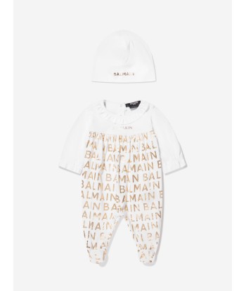 Balmain Baby Girls Babygrow Gift Set in White pour bénéficier 