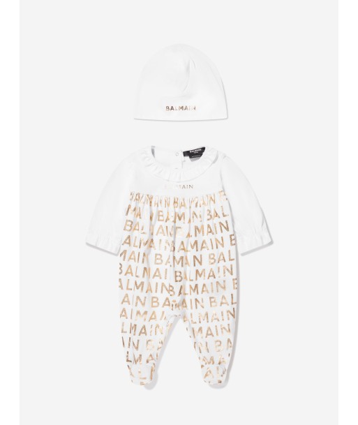 Balmain Baby Girls Babygrow Gift Set in White pour bénéficier 