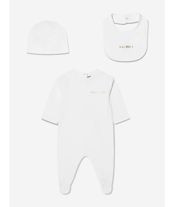 Balmain Baby Gift Set in White Toutes les collections ici