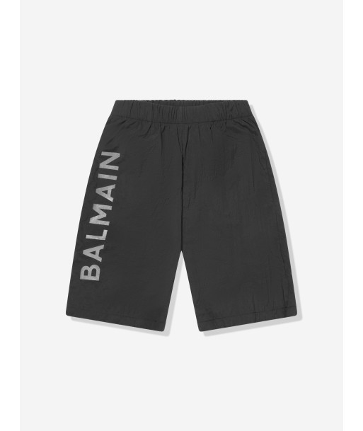 Balmain Boys Logo Swim Shorts in Black paiement sécurisé