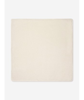 Balmain Baby Logo Blanket in Ivory en ligne