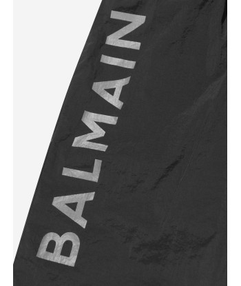 Balmain Boys Logo Swim Shorts in Black paiement sécurisé