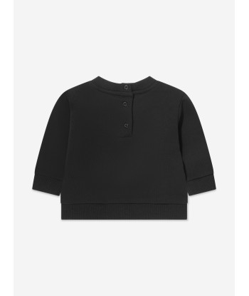 Balmain Baby Boys Logo Sweatshirt in Black Venez acheter