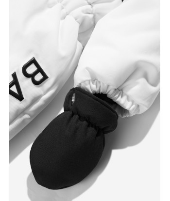 Balmain Baby Logo Snowsuit in White Venez découvrir notre 