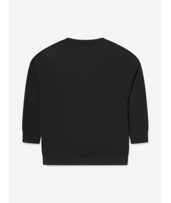 Balmain Kids Logo Sweatshirt in Black Comparez et commandez 