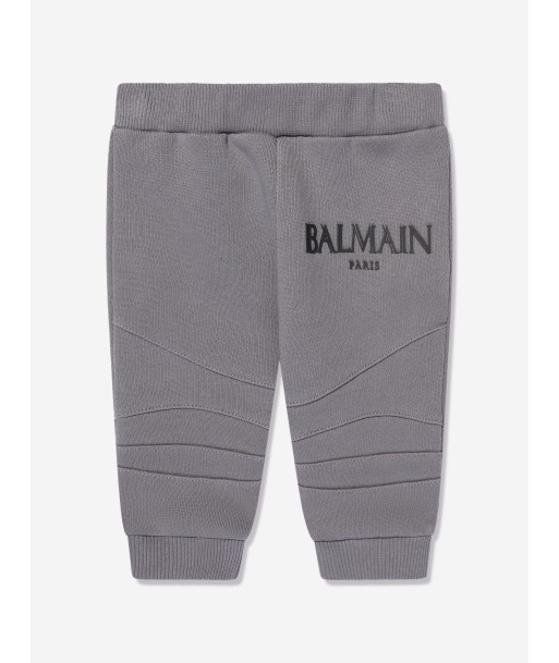 Balmain Baby Boys Logo Joggers in Grey store