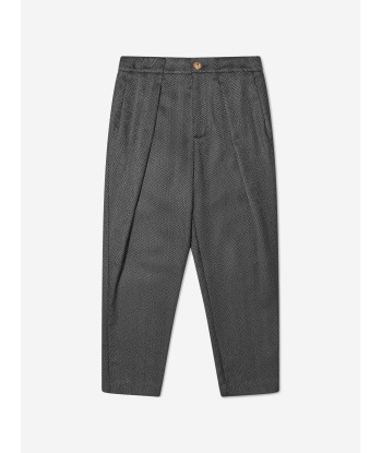 Balmain Boys Suit Trousers in Black la livraison gratuite