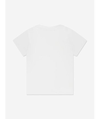 Balmain Girls Logo T-Shirt in White En savoir plus