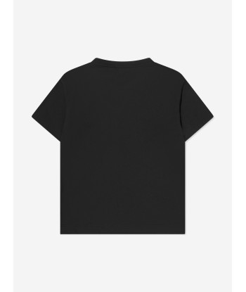 Balmain Boys Graphic Print T-Shirt in Black en ligne des produits 