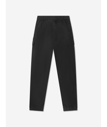 Calvin Klein Boys Sateen Cargo Joggers in Black de pas cher