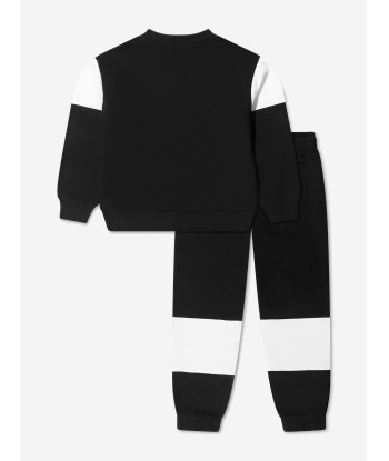 Calvin Klein Boys Colourblock Tracksuit in Black une grave pollution 