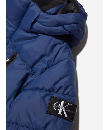 Calvin Klein Boys Essential Puffer Jacket in Blue pour bénéficier 