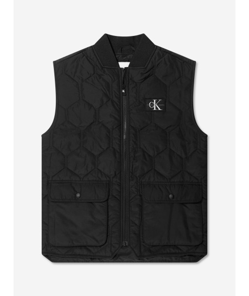 Calvin Klein Boys Quilted Vest in Black Economisez 