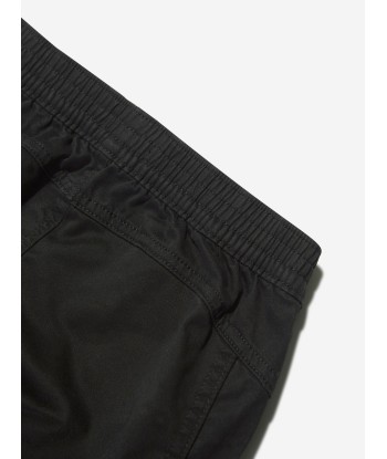 Calvin Klein Boys Sateen Cargo Joggers in Black de pas cher