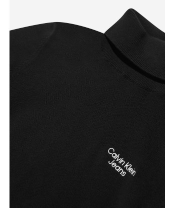 Calvin Klein Boys Roll Neck Sweater in Black 50-70% off 