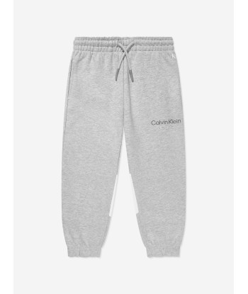 Calvin Klein Boys Colourblock Tracksuit in Grey sur le site 