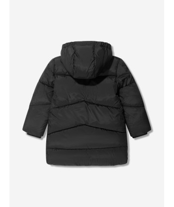 Calvin Klein Girls Ck Long Puffer Coat in Black les ligaments