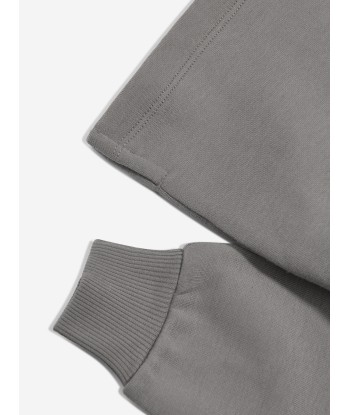 Calvin Klein Boys Half Zip Fleece Popover in Grey la chaussure