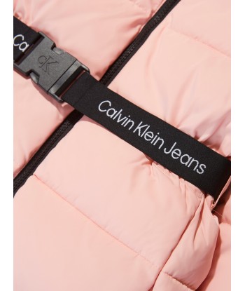 Calvin Klein Girls Logo Tape Belt Jacket in Pink Venez acheter