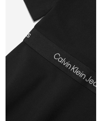 Calvin Klein Girls Punto Tape Dress in Black Véritable concentré