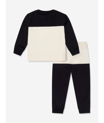 Calvin Klein Baby Hero Logo Colourblock Tracksuit in Black Toutes les collections ici