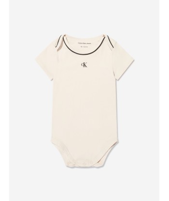 Calvin Klein Baby Monogram Bodysuit And Bib Gift Set in Black suggérées chez