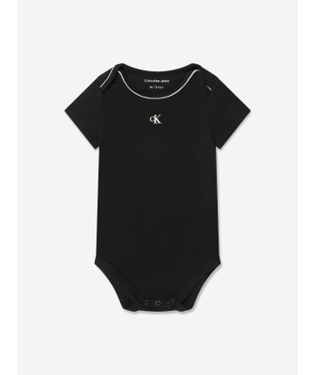 Calvin Klein Baby Monogram Bodysuit And Bib Gift Set in Black suggérées chez