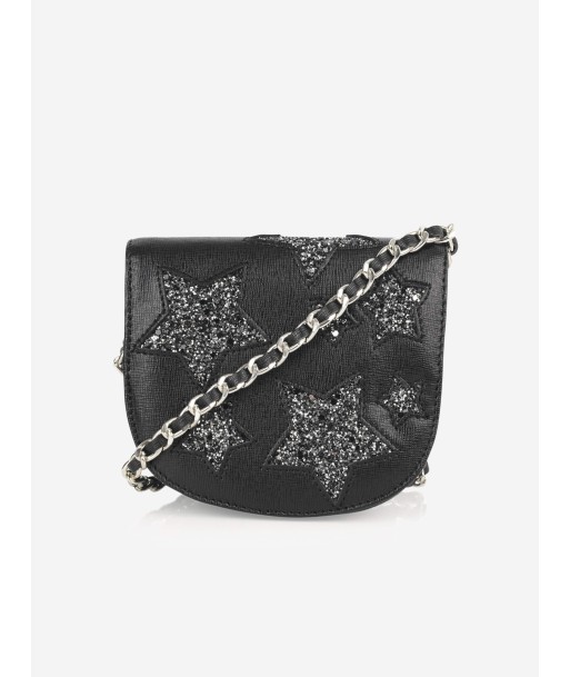 Roberto Cavalli Girls Leather Glitter Star Bag soldes